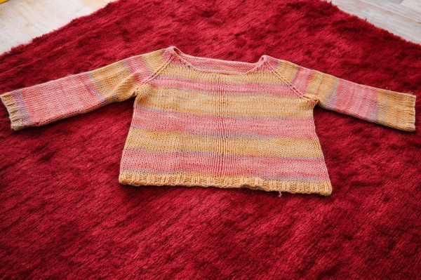 Bio-Kinderpullover, handgestrickt aus 100 % Bio-Baumwolle, GOTS-zertifiziert, vegan